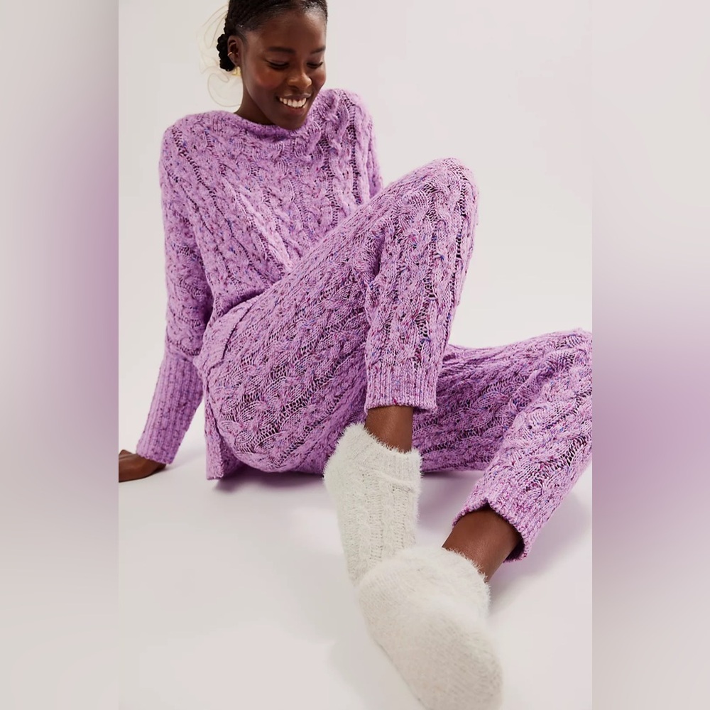 Free People X Lemon Feather Cable Slippers